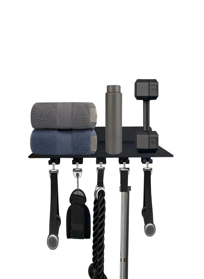 VOHYOV Fit for Tonal Accessory Floating Shelves Black Gym Rack Wall Mount Organizer Home Gym Storage Shelf Wall T Lock Shelf Workout Equipment Storage Rack Tonal Shelf - Image 1
